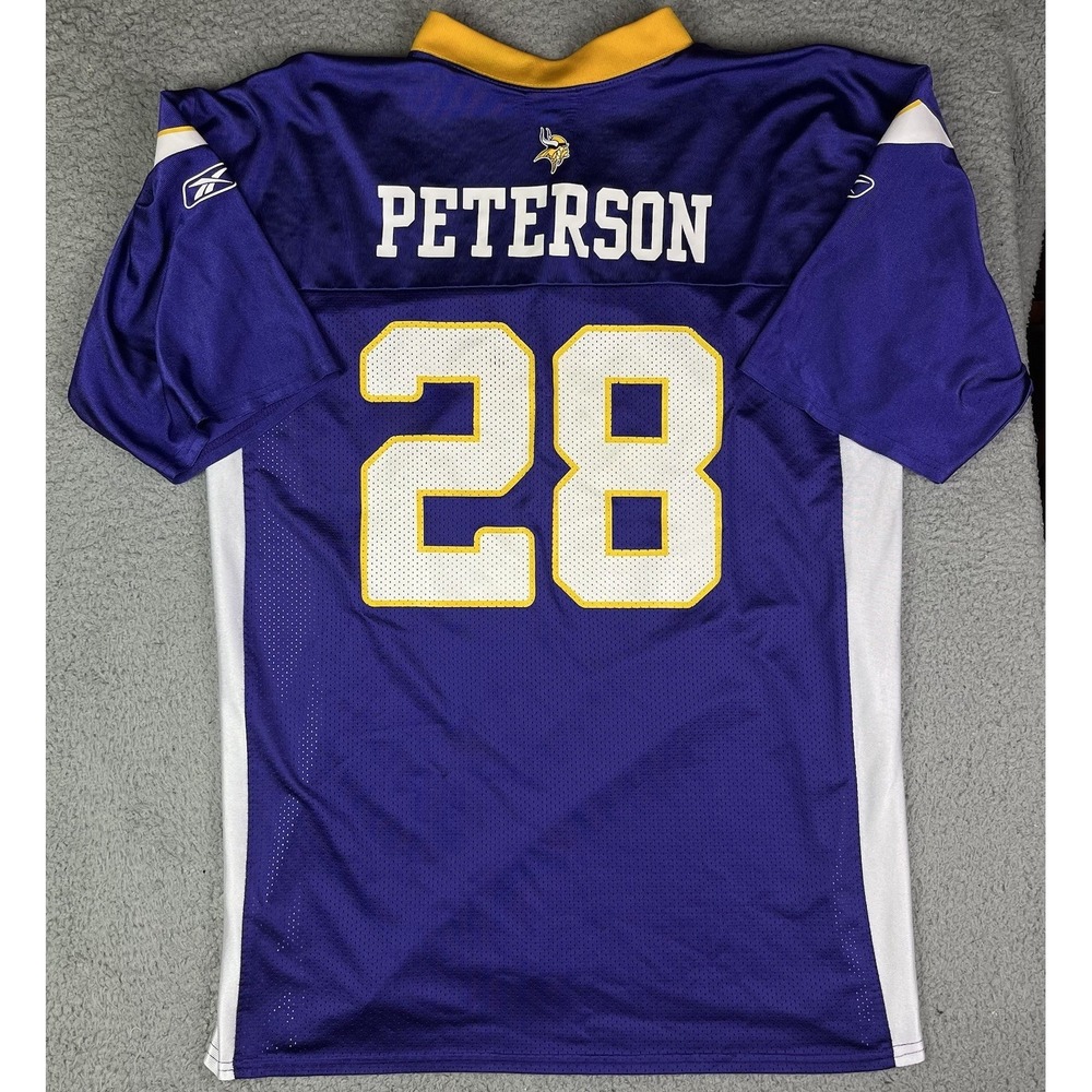 Reebok Adrian Peterson Minnesota Vikings Jersey Men's XL Purple #28 NFL Football